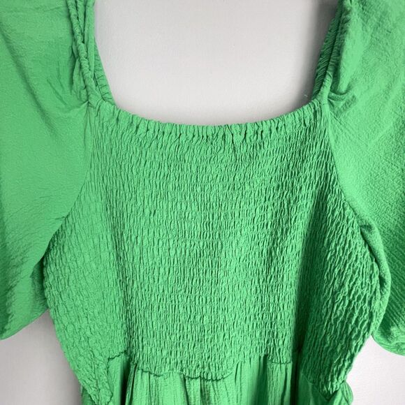 DKNY Dress NO SIZE TAG S Tiered Belt Peasant Coastal Cowgirl Rodeo Puff Milkmaid - Picture 4 of 15